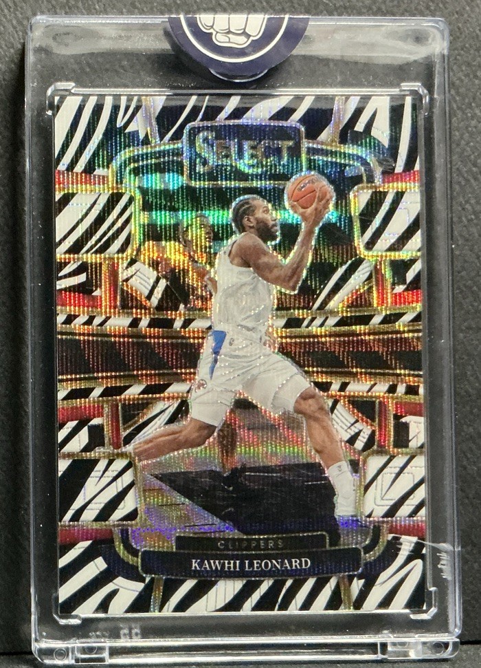 🔥2023-24 Panini Select Concourse Kawhi Leonard #24 Zebra Stripes Prizm Rare🔥