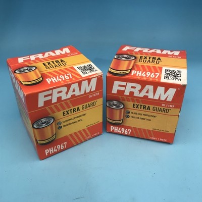 2 Pack FRAM Extra Guard Oil Filter PH4967 New