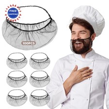 Disposable Beard Nets 100Pcs Breathable Nylon 18 Protective Covers Restaurant