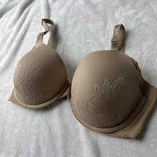 Warner s Women s Beige Nude Floral RD0561A No Side Effects Underwire Bra 36D