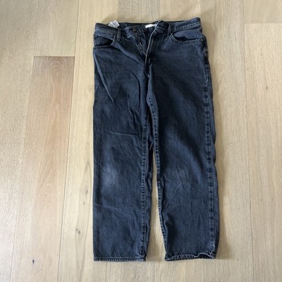 Levi's '94 Baggy Wide Leg Jeans Womens Size 31 Black Washed Denim F3