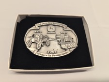 John Deere Des Moines Works 4710 Sprayer 9986 Cotton Picker 2002 Belt Buckle NEW