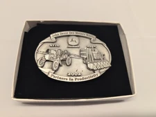 John Deere Des Moines Works 4710 Sprayer 9986 Cotton Picker 2002 Belt Buckle NEW