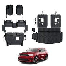 Floor Mats for 2016-2024 2025 Dodge Durango 7-seat, All Weather TPE Cargo Lin...