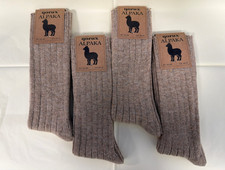4 Pairs Alpaca wool nature thermal warm winter socks for women men