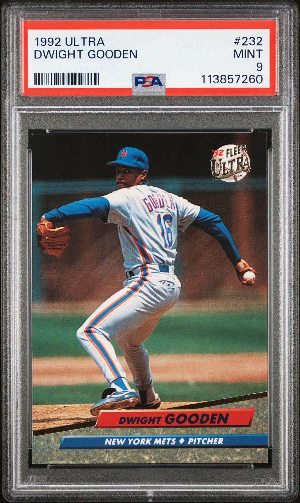 1992 ULTRA #232 DWIGHT GOODEN PSA 9