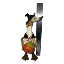 Vtg Tii Collections Resin Halloween Witch Duc...