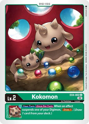 Kokomon EX4-002 U Alternative Being Booster Digimon TCG