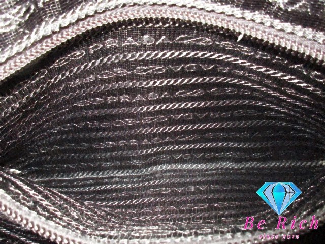 PRADA Shoulder Bag Pocono Black Nylon Logo Bag Shoulder Crossbody Men Women Used thumbnail 4