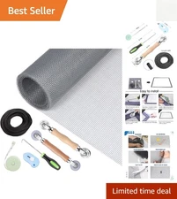 Versatile Screen Door Repair Kit - 59" x 106" Fiberglass Mesh for DIY Projects