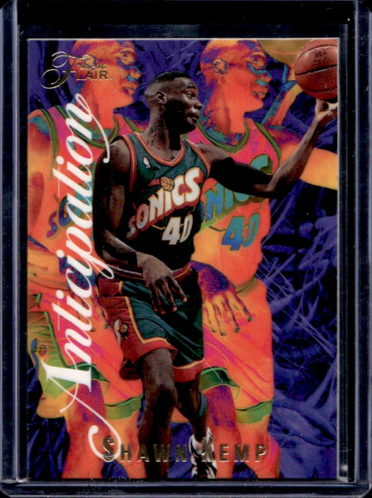 1995-96 Fleer Flair Shawn Kemp Anticipation #3 SuperSonics