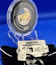 Rarissima moneta sfida istruttore TASER Master #353 corrispondente Master X26 spilla B3