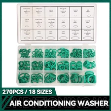270Pcs x 18 Sizes A/C AC System O-Ring Seals Gasket Washer Rapid Seal Repair Kit