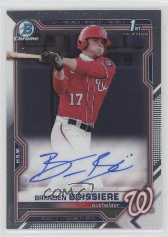 2021 Bowman Draft Chrome Draft Pick Auto Branden Boissiere #CDA-BBO Auto 0l9t