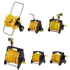 Portable Free Standing Compact Garden Reel With 25/35m Hose And Watering kit