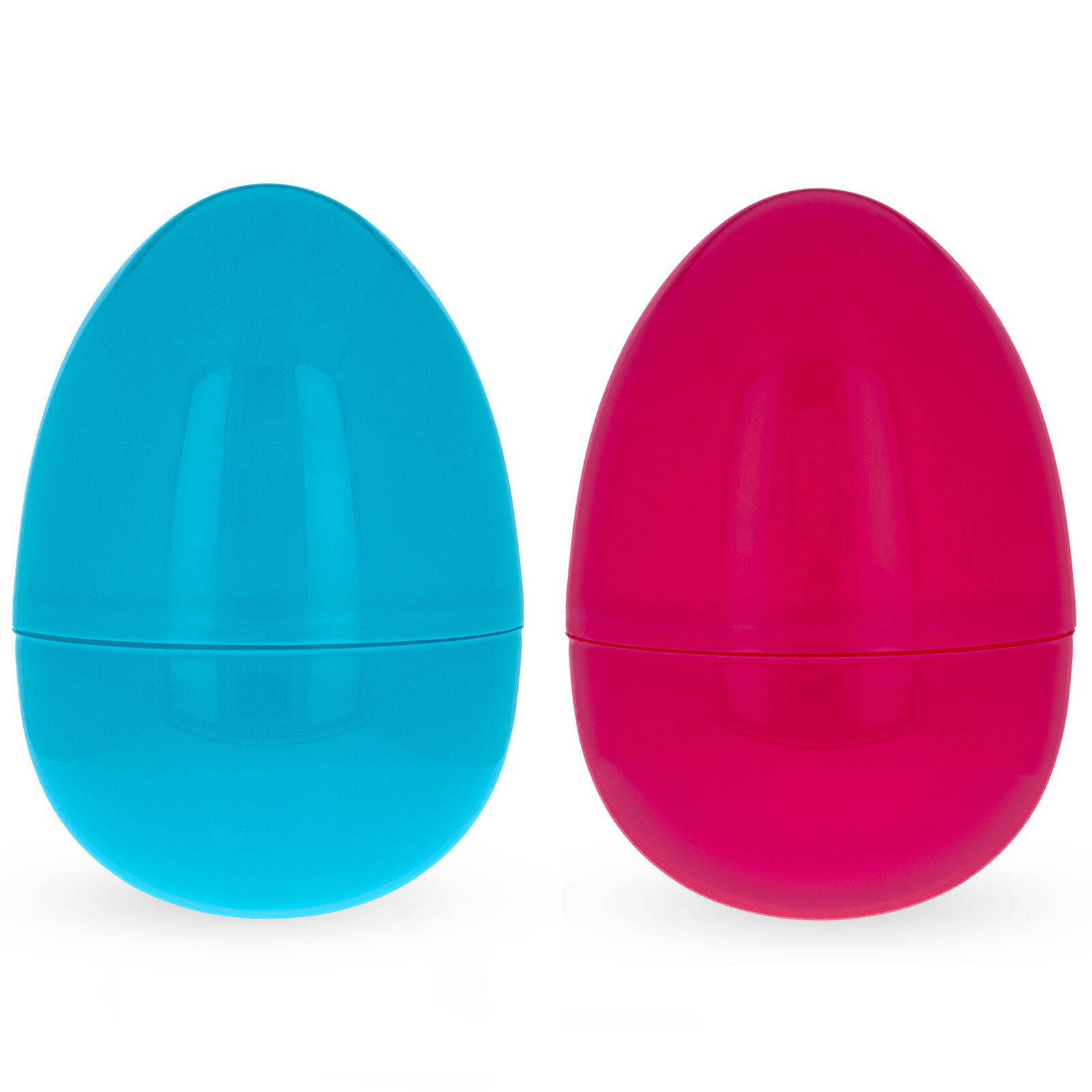 Set of 2 Pink And Blue Giant Jumbo Size Fillable Plastic Easter Eggs 10  Inches 810023105312 | eBay
