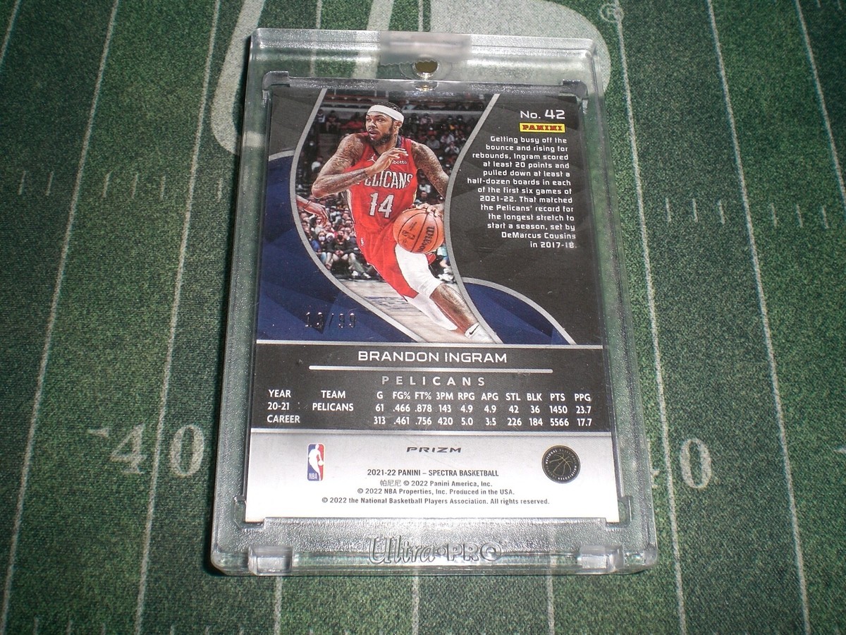 Brandon Ingram RC Prizm auto 貴重 spectra 2021-22 Panini Spectra Brandon Ingram Pelicans Celestial