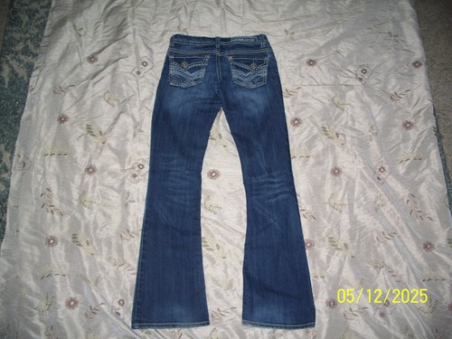 Vtg Hydraulic Women Jeans Bailey Slim Boot Cut Distressed 5/6 Distressed Flare (