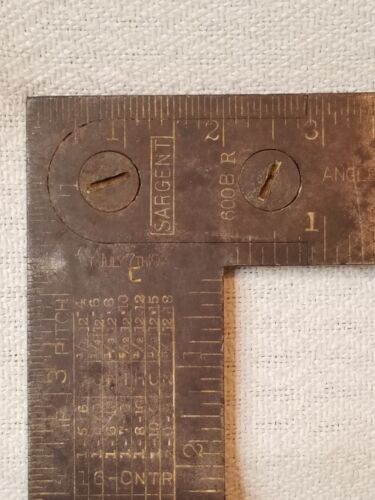 Sargent & Co ~ No. 600 BR ~ Breakdown / Rafter square ~ New Haven Conn - Picture 2 of 17