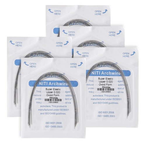 Paquete de 10 AZDENT Ortodoncia Dental Super Elástico Niti Arco Alambre Redondo Forma Ovoide - Imagen 19 de 19