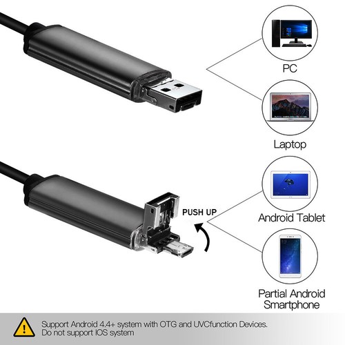 Waterproof Bore scope Endoscope Inspection Camera for Android OTG HTC M8 M9 M7 - Picture 4 of 7