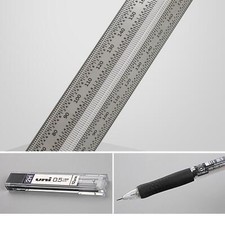 Wood Ruler Scriber With Pencil 300mm