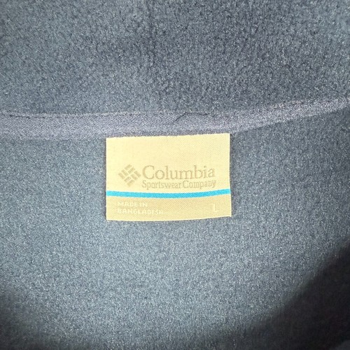 Men’s Columbia Sequoia Grove Navy Half Zip Fleece Pullover Size L Large NWT - Picture 4 of 11