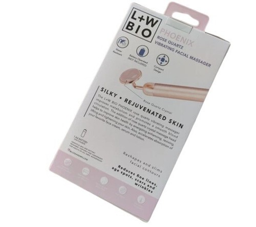 Luxe + Willow Phoenix Rose Quartz Vibrating Facial Massager New - Picture 2 of 2