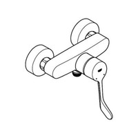 Grohe Eh-Brausebatt. Eurosmart 25244_3 Wandmontage Langer Hebel Chrom