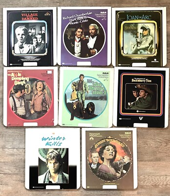 Lot Of 8 RCA SelectaVision Video Disc Movies  Excellent 2 With Orig SHRINK