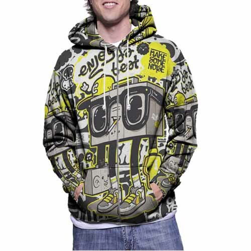 Hoodie Enjoy De Beat New Men's Hoodie Zipper