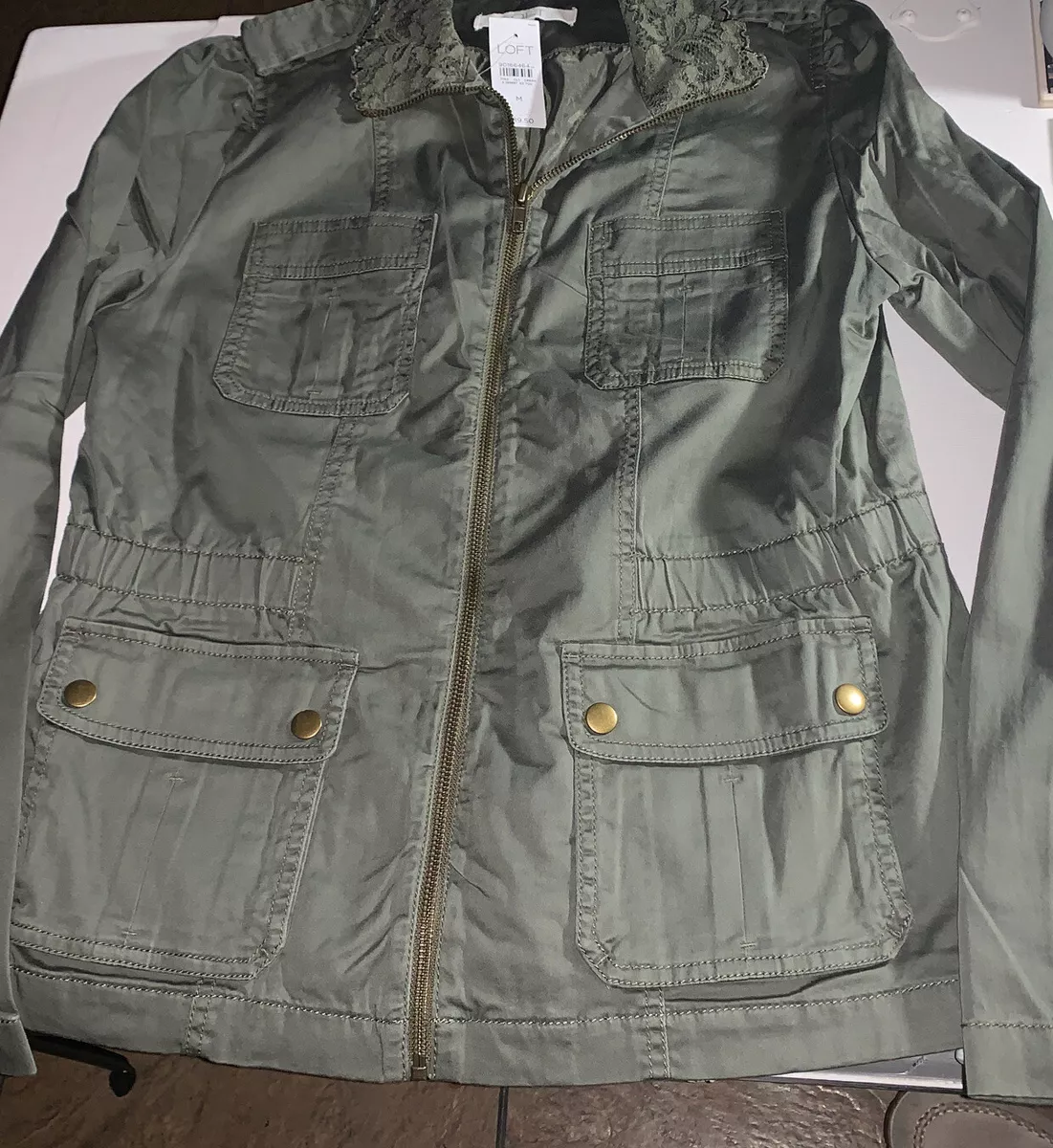 Loft army green best sale jacket