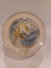Reverse Painted Tigers Heavy Glass Ball Condition Fair Read Description