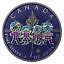 Canada 2021 $5-Big Family-Blue Bejeweled 1 Oz Silver Coin - Picture 2 of 4