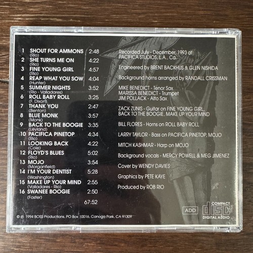 ROB RIO & THE REVOLVERS - FINE YOUNG GIRL (CD) 1994!! RARE!! BOSS PRODUCTIONS - Picture 2 of 3