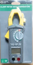 COMMERCIAL ELECTRIC True RMS Digital Clamp Multi Meter w/ Temperature Flashlight
