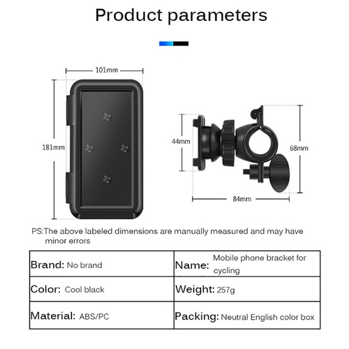 Handy Halterung Fahrrad Wasserdicht Motorrad Tasche Smartphone Halter Universal - Zdjęcie 3 z 10