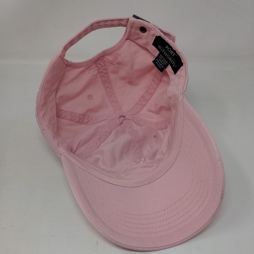 Pink Ribbon Curves Slideback Hat Pink One Size Embroidered Port Authority - Picture 6 of 7