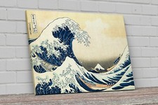 Quadro Stampa su tela "La grande onda di Kanagawa - Hokusai" arredamento casa