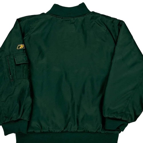 Age 5-6 Green Bay Packers Reebok Nfl Bomber Jacket - Medium Green Nylon - Picture 8 of 8