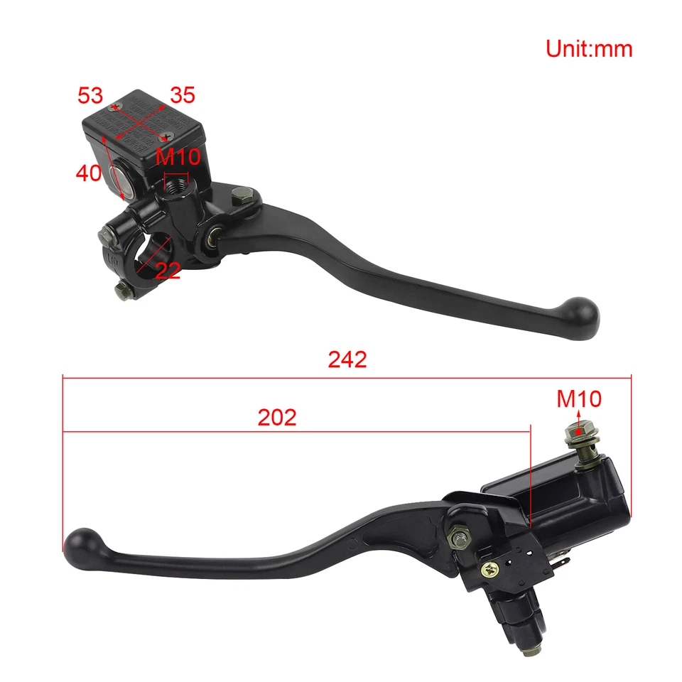 Главный цилиндр переднего тормоза для Honda FourTrax TRX 125 200 1985-2000 - Изображение 3 из 4