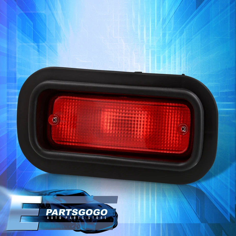 For Honda Prelude Civic Accord JDM EDM Custom Red Len Rear Bumper Fog Light Lamp Foto 4 de 4
