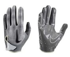 Nike Adult Vapor Jet 7.0 Football Gloves Smoke Grey-Photon Dust-Black Sz. Medium