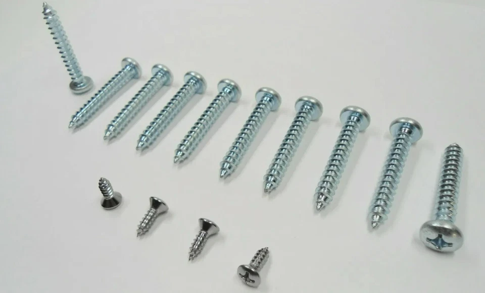 ¡HERRAJES DE ALMOHADILLA DE REPOSABRAZOS DE 14 PIEZAS Y 10 TORNILLOS INTERIORES CROMADOS PARA VEHÍCULOS DE LA VIEJA ESCUELA! Foto 4 de 4