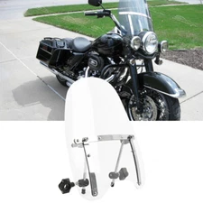 For Harley Road King Tour Fatboy Clear 7/8" 1" Handlebar Windshield Windscreen