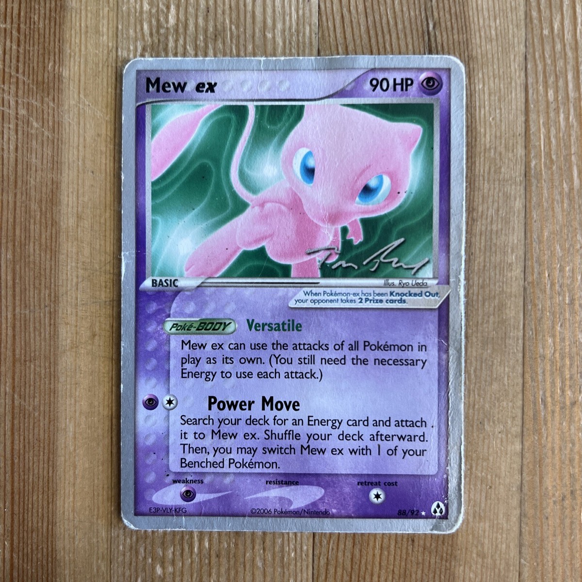 Mew Ex 88/92 World Championship 2007 Edition Pokemon Card