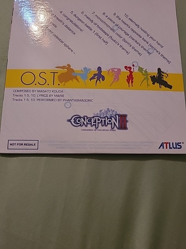 Conception O.S.T. II 2 Original Soundtrack OST CD Anime Video Game Atlus - Picture 10 of 10