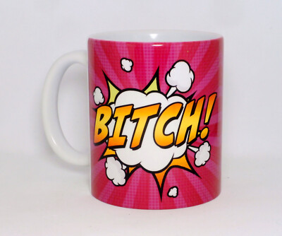 PERSONALISIERTE Superhelden-Tasse unhöfliche Schlampe lustig Name Geschenk Büroleiter Arbeit Chef