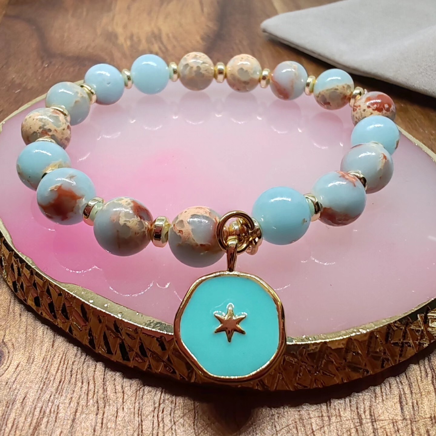 Bracelet pour femme, perles de pierres naturelles semi-précieuses de qualité supérieure