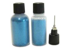 Turquoise Ultra Fine Cosmetic Loose Body Glitter Precision Bottle for Henna 10g